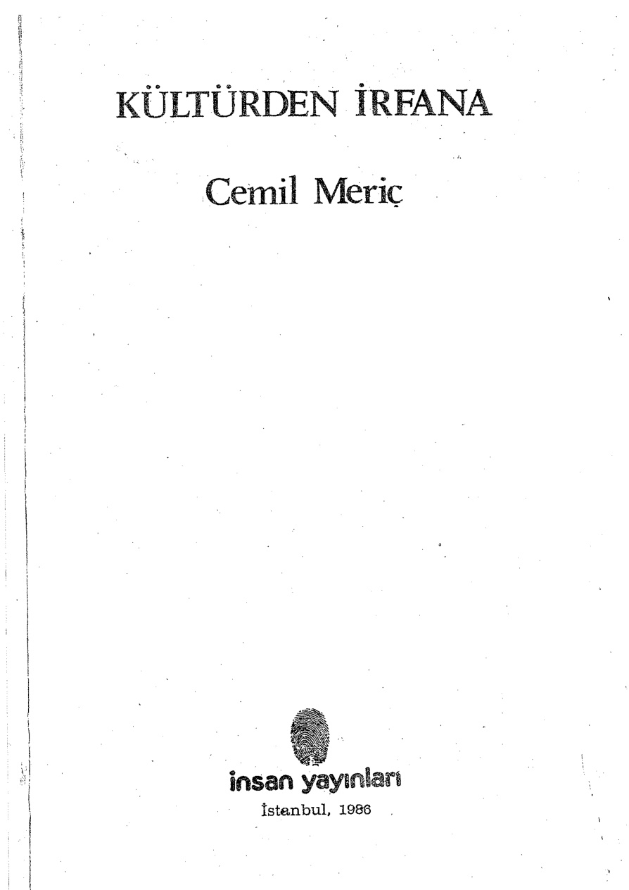 Kültürden İrfana PDF – Cemil Meriç