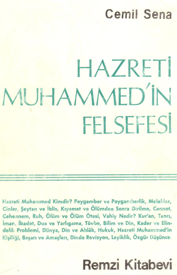 Hazreti Muhammed’in Felsefesi PDF – Cemil Sena