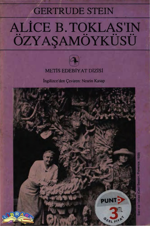 Alice B. Toklas’ın Yaşam Öyküsü PDF – Gertrude Stein
