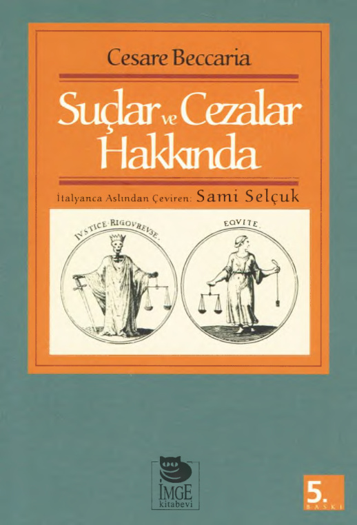 Suçlar ve Cezalar Hakkında PDF – Cesare Beccaria