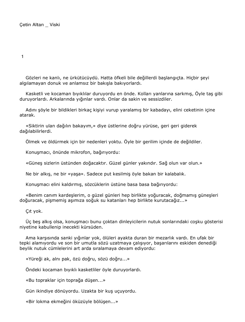 Viski PDF – Çetin Altan
