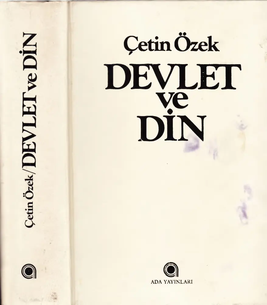 Devlet ve Din PDF – Çetin Özek