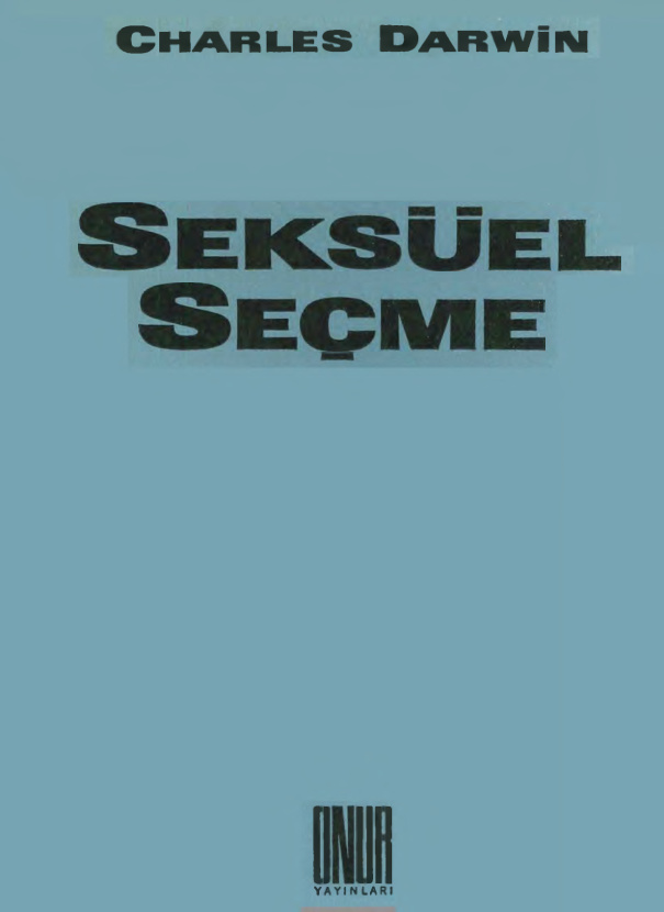 Seksüel Seçme PDF – Charles Darwin
