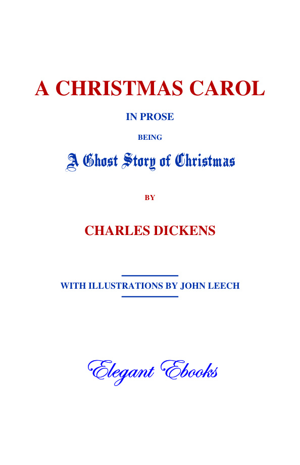 Carol (Bir Noel Şarkısı) PDF – Charles Dickens