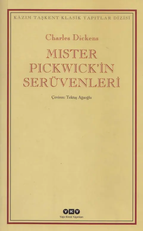 Charles Dickens Mister Pickwick'in Serüvenleri YKY Kitap Kapağı