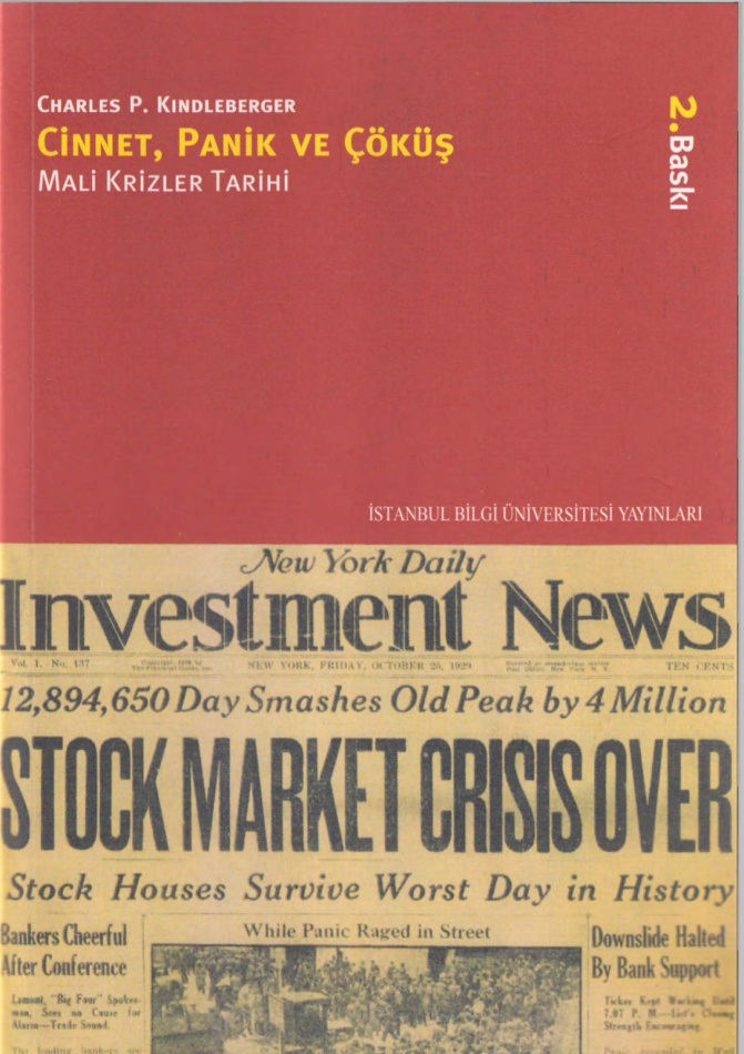 Cinnet, Panik ve Çöküş: Mali Krizler Tarihi PDF – Charles P. Kindleberger