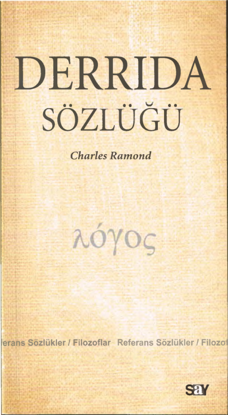 Derrida Sözlüğü PDF – Charles Ramond