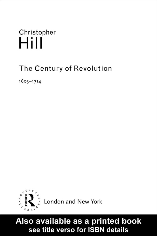 The Century of Revolution PDF – Christopher Hill