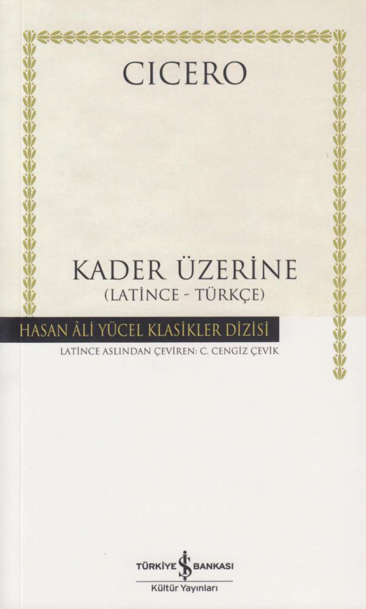 Kader Üzerine PDF – Cicero