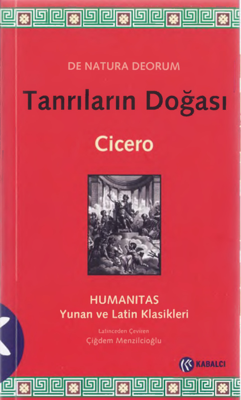 Tanrıların Doğası (De Natura Deorum) PDF – Cicero