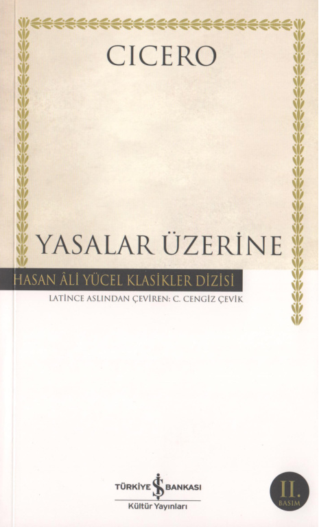 Yasalar Üzerine PDF – Cicero