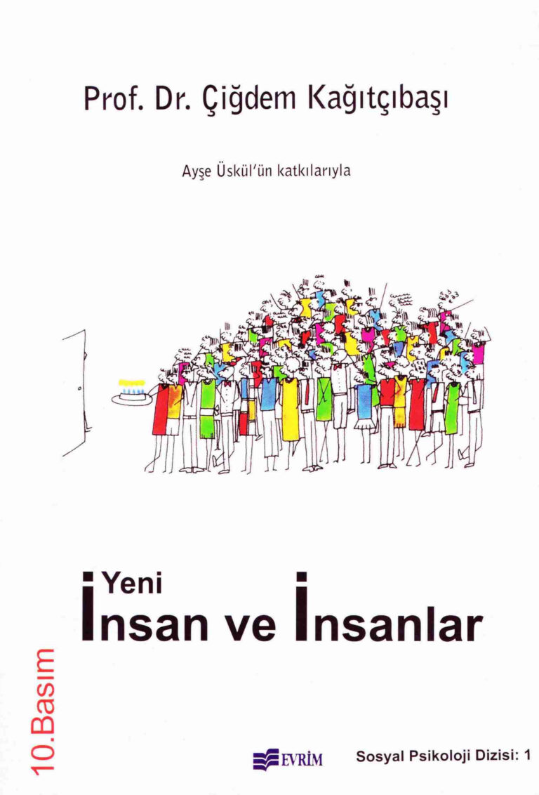 Çiğdem Kağıtçıbaşı Yeni İnsan ve İnsanlar Evrim Yayınları Kitap Kapağı
