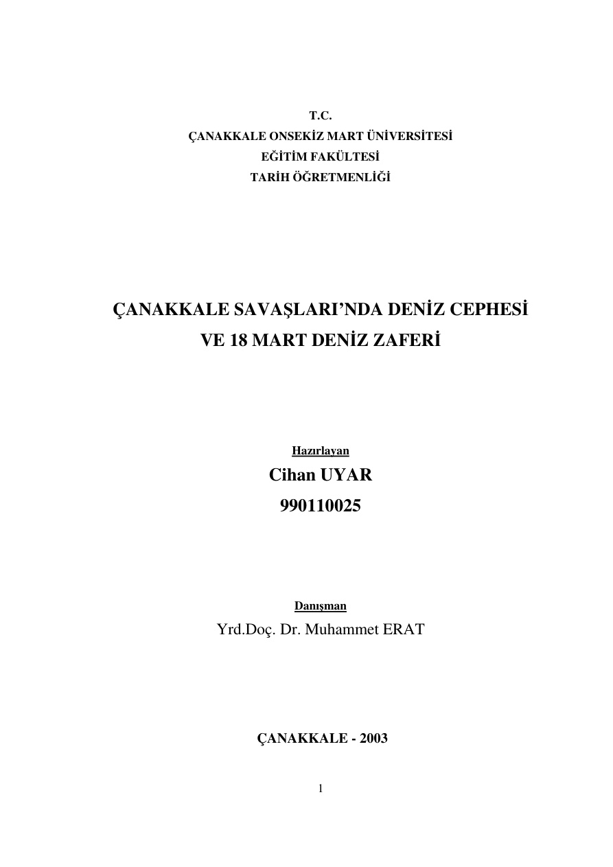 18 Mart PDF – Cihan Uyar