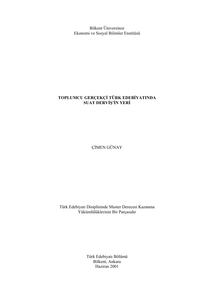 Toplumcu Gerçekçi Türk Edebiyatında Suat Derviş’in Yeri PDF – Çimen Günay Erkol