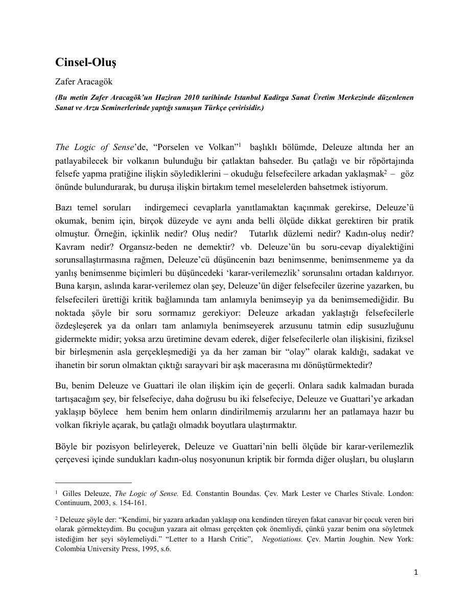 Cinsel-Oluş PDF – Kolektif / Felsefi İnceleme