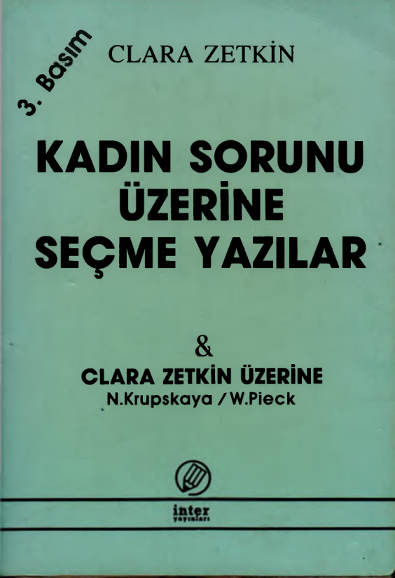 Kadın Sorunu Üzerine Seçme Yazılar PDF – Clara Zetkin