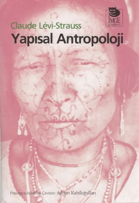 Claude Levi Strauss Yapısal Antropoloji İmge Yayınları Kitap Kapağı