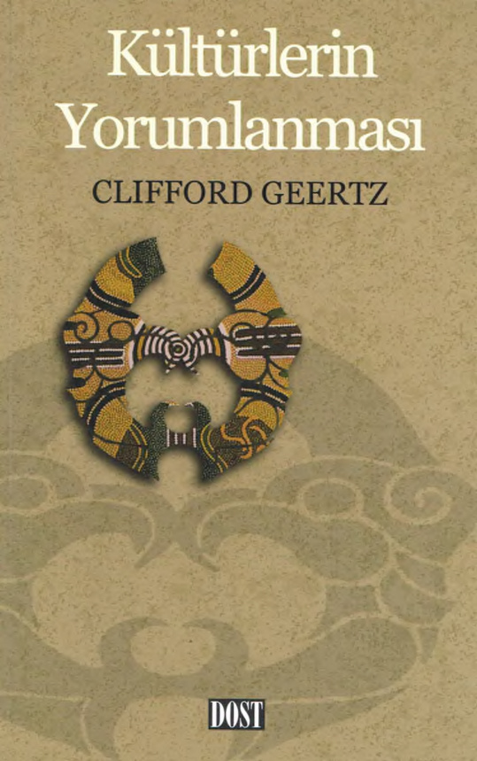 Kültürlerin Yorumlanması PDF – Clifford Geertz