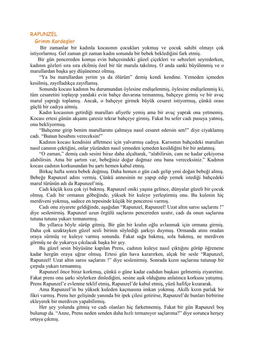 Çocuk Masalları PDF – Anonim / Derleme