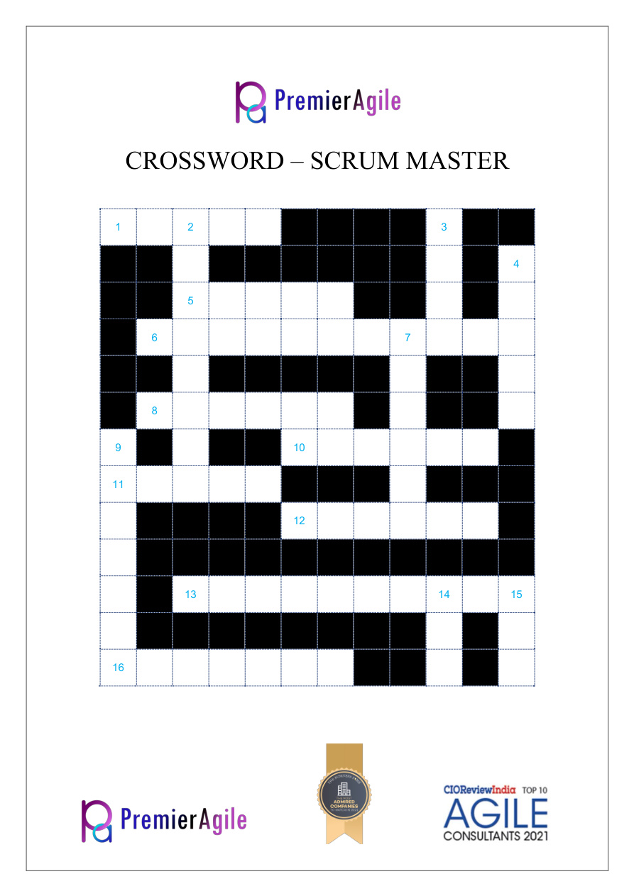 Crossword: Scrum Master PDF – Unknown
