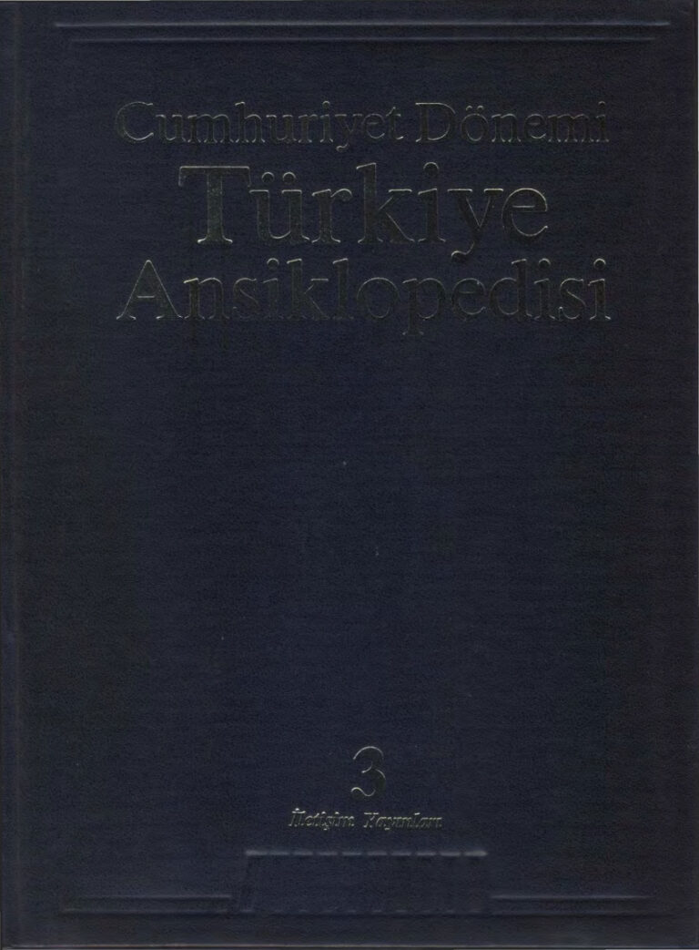 Cumhuriyet Dönemi Türkiye Ansiklopedisi 3 İletişim Yayınları Kitap Kapağı