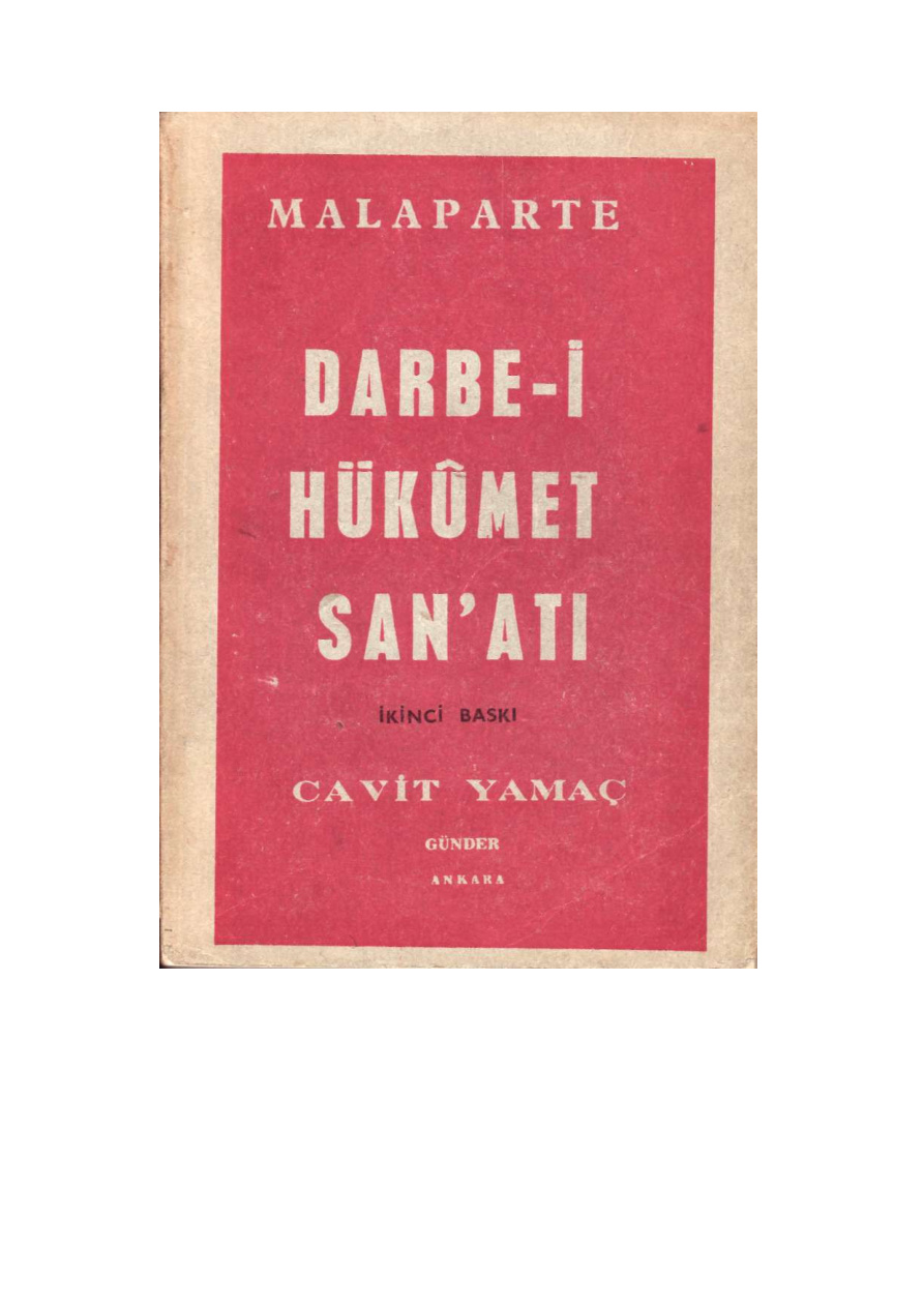 Darbe-i Hükümet Sanatı (Teknik-i Darbe) PDF – Curzio Malaparte