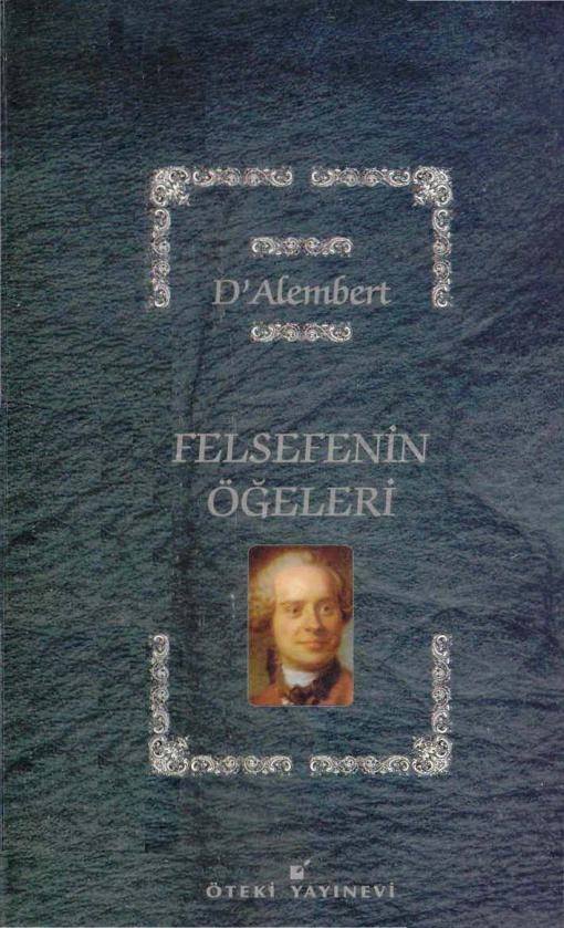 Felsefenin Öğeleri PDF – Jean le Rond d’Alembert