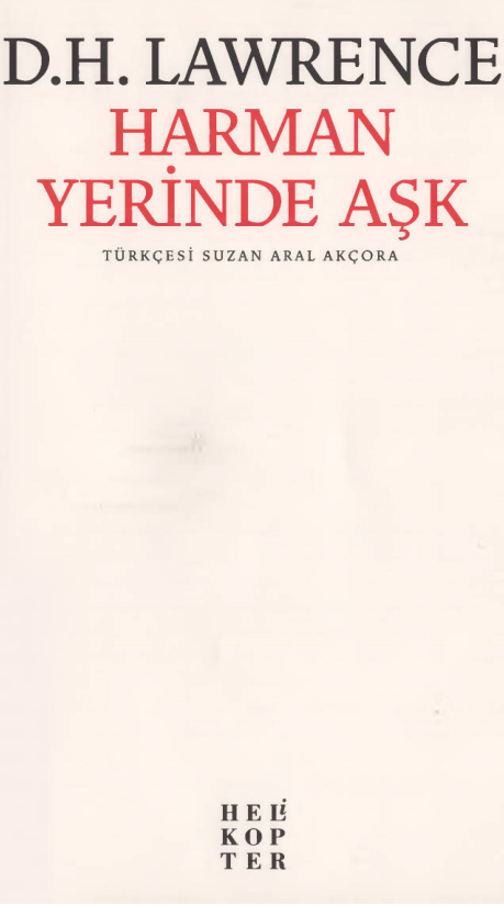 Harman Yerinde Aşk PDF – D. H. Lawrence