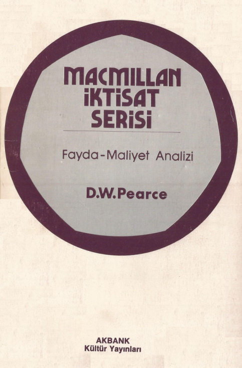 Fayda Maliyet Analizi PDF – D. W. Pearce
