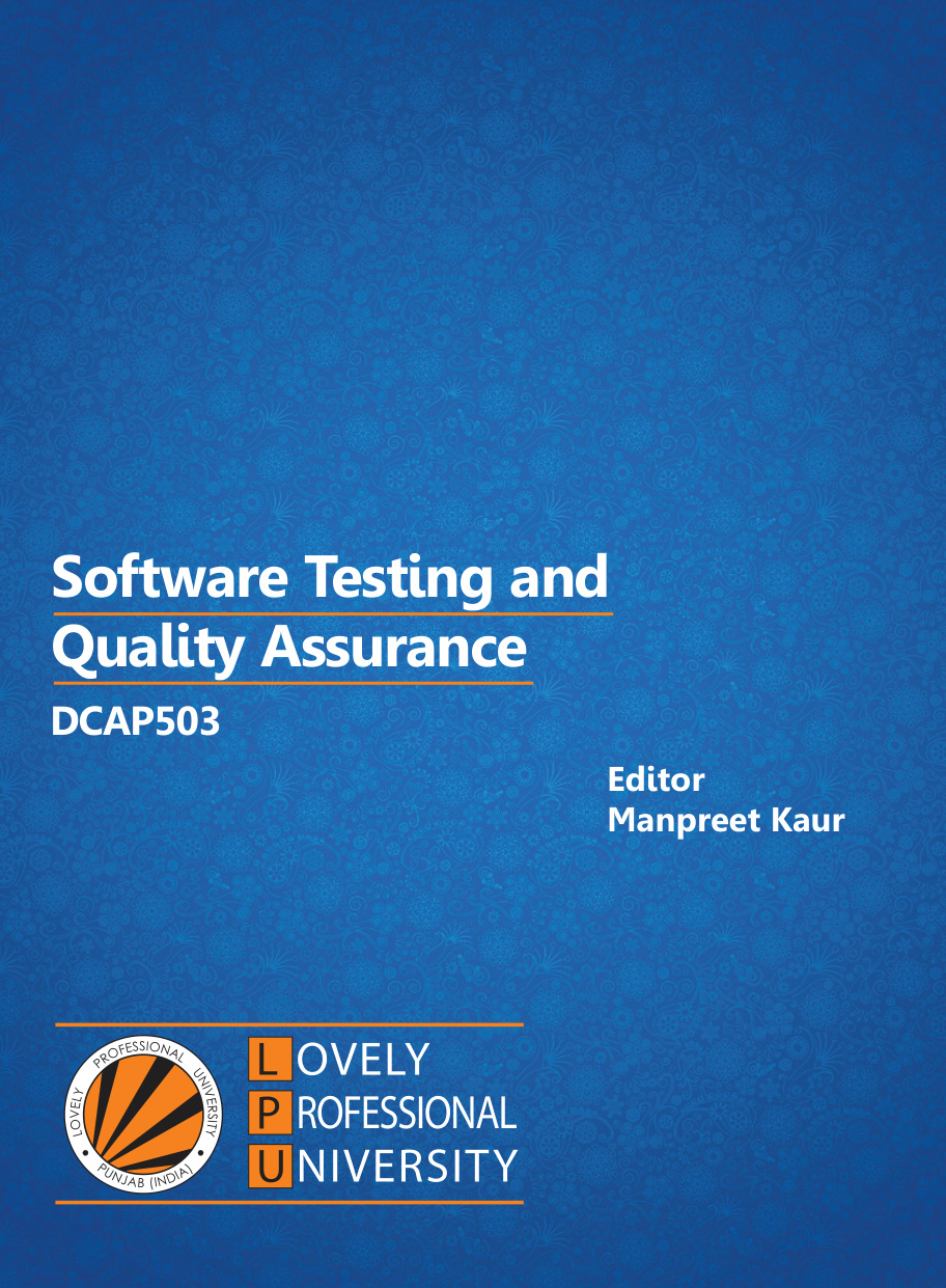 Software Testing and Quality Assurance PDF – Unknown