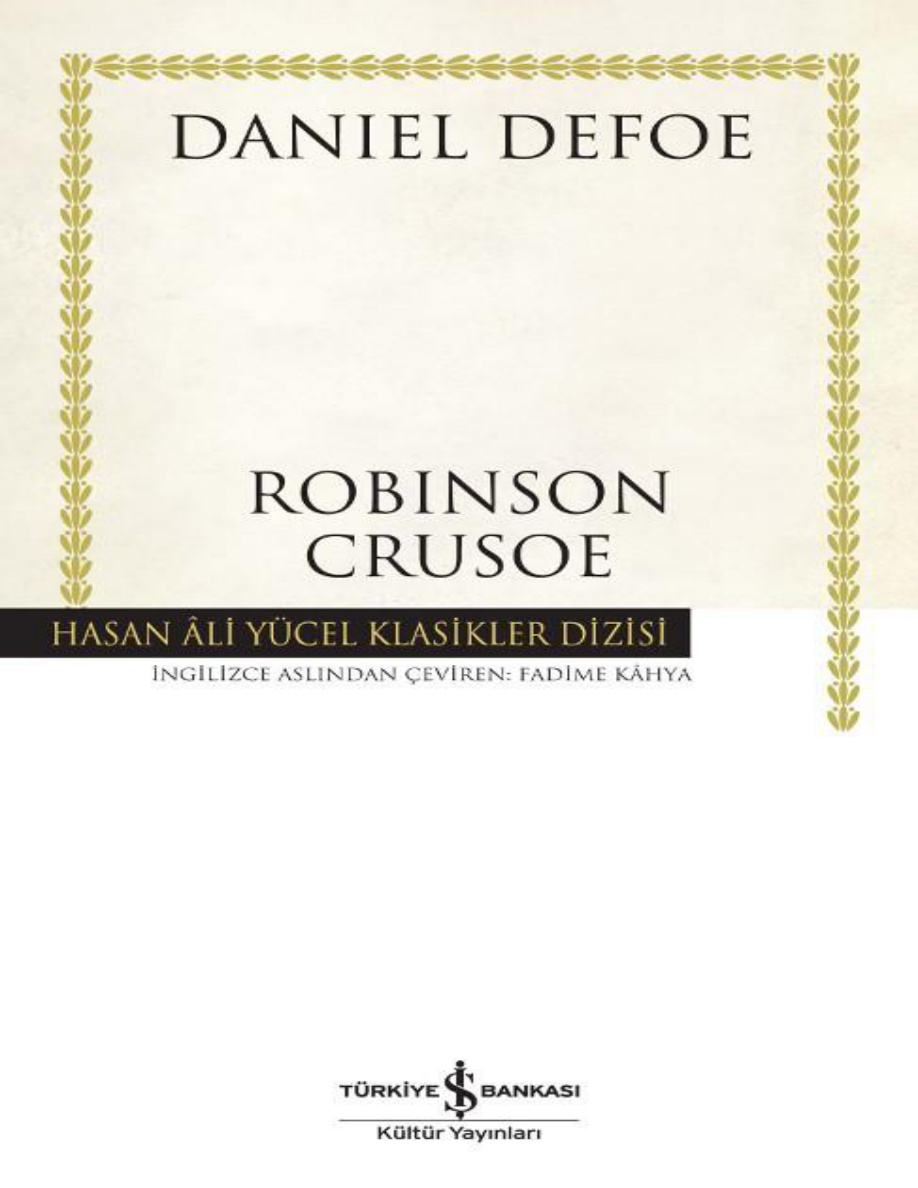 Robinson Crusoe (Tam Metin) PDF – Daniel Defoe