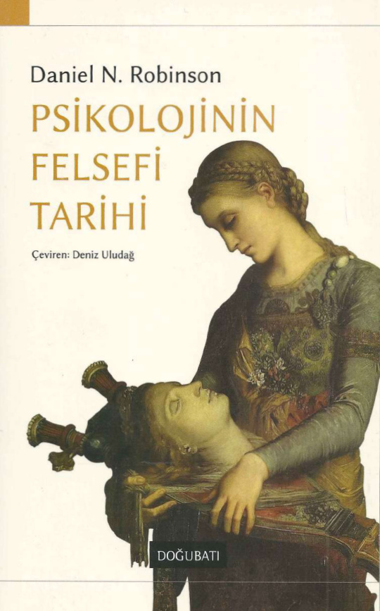 Psikolojinin Felsefi Tarihi PDF – Daniel N. Robinson
