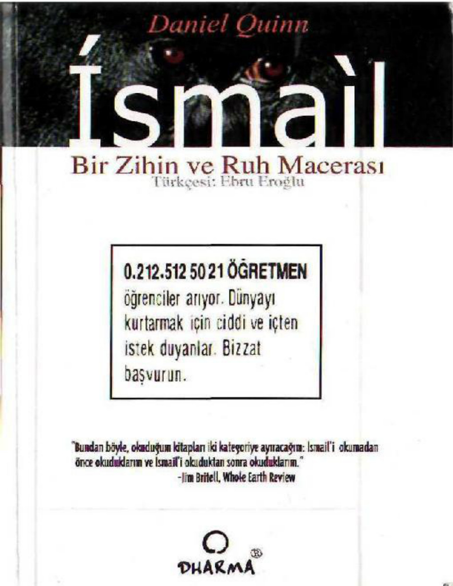 İsmail: Bir Zihin ve Ruh Macerası PDF – Daniel Quinn