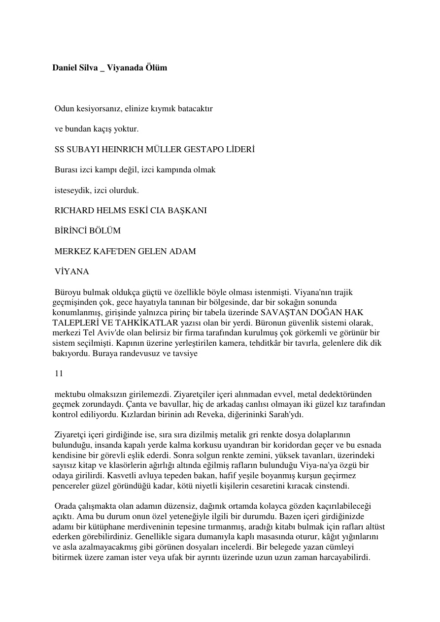 Viyana’da Ölüm PDF – Daniel Silva