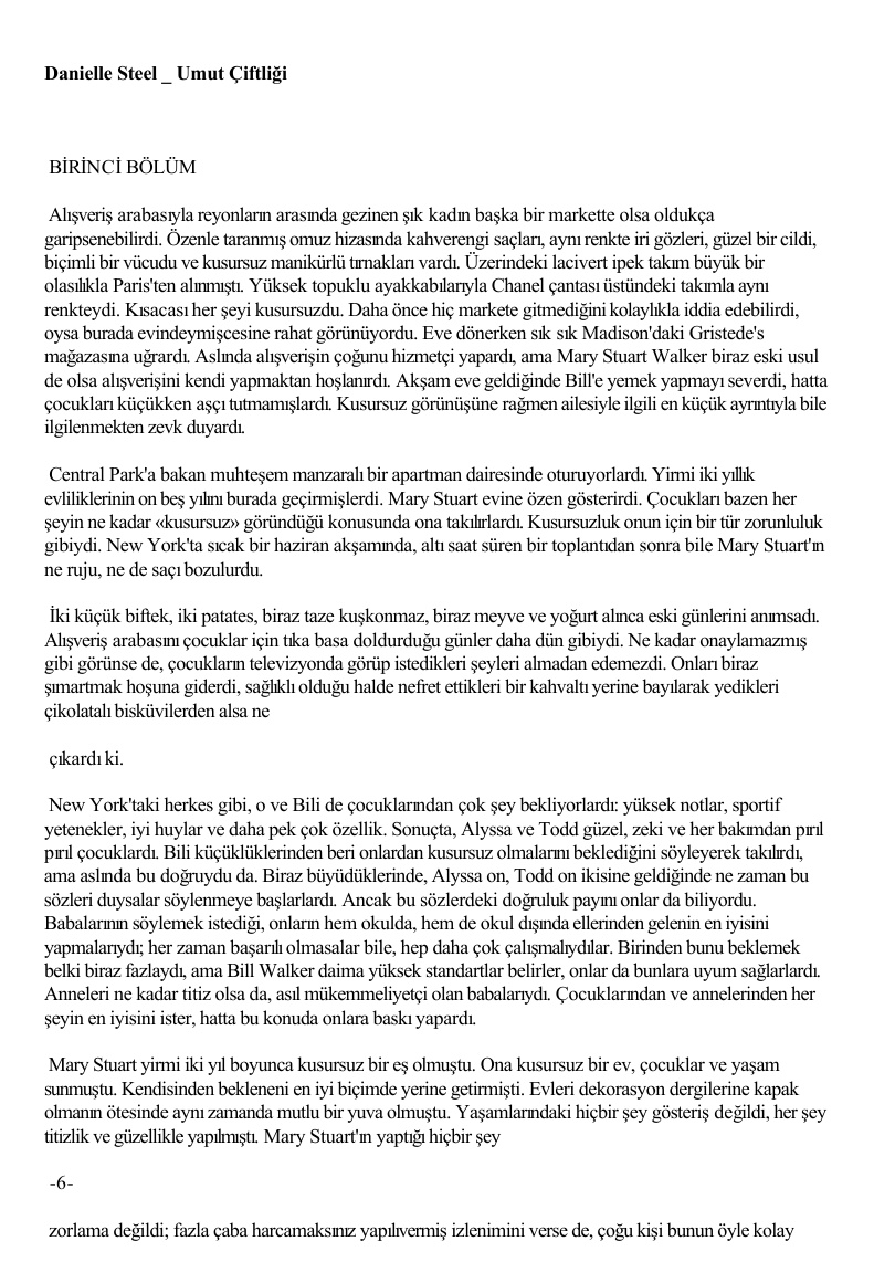 Umut Çiftliği PDF – Danielle Steel