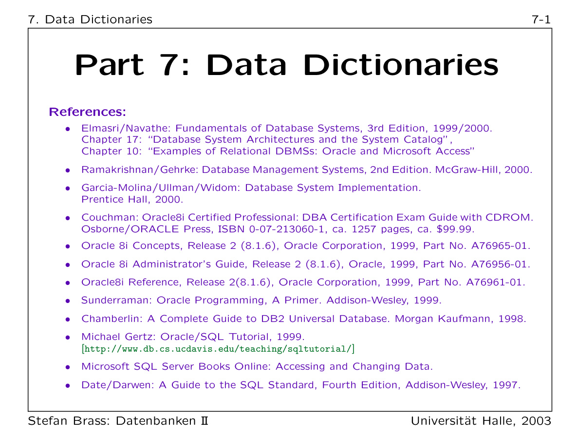 Data Dictionaries PDF – Unknown