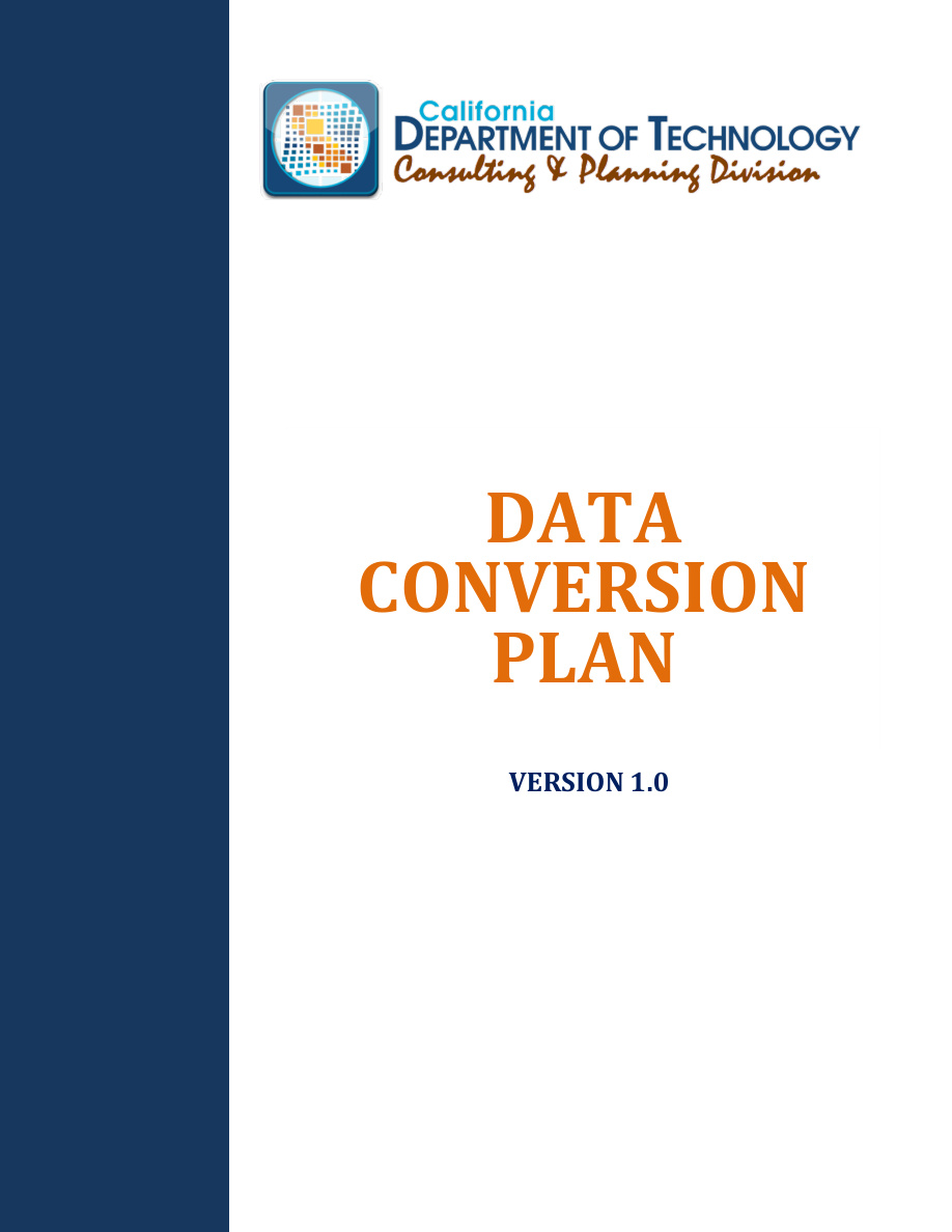 Data Conversion Plan Template PDF – Unknown