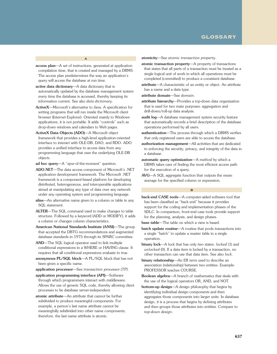 Database Glossary PDF – Unknown