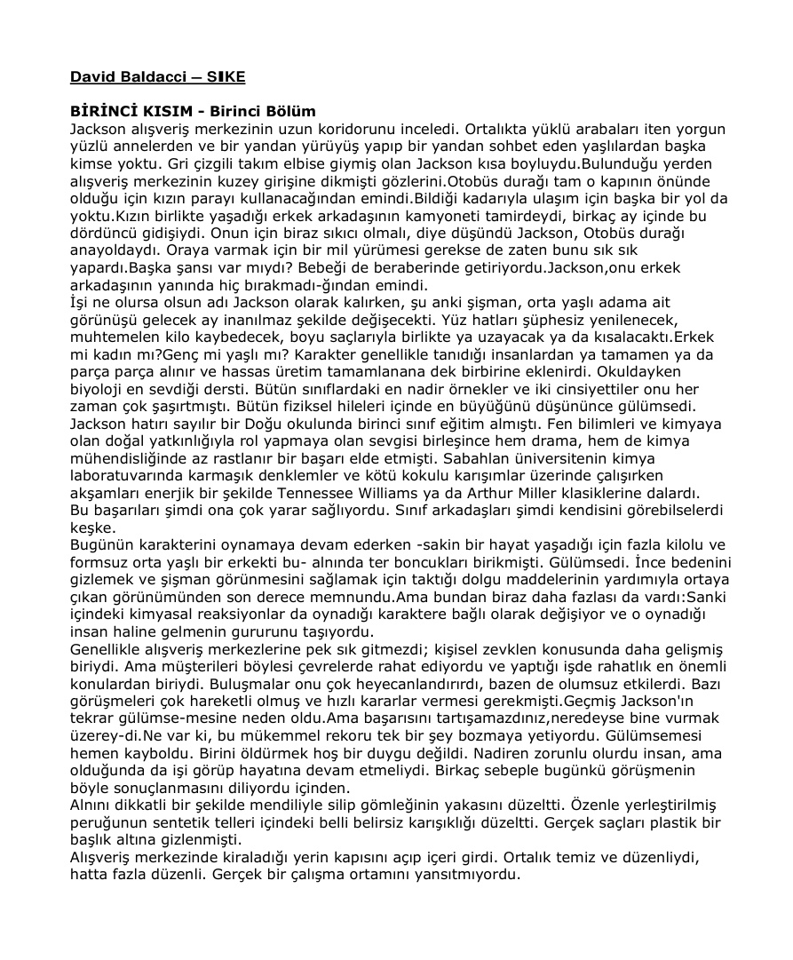 Şike PDF – David Baldacci
