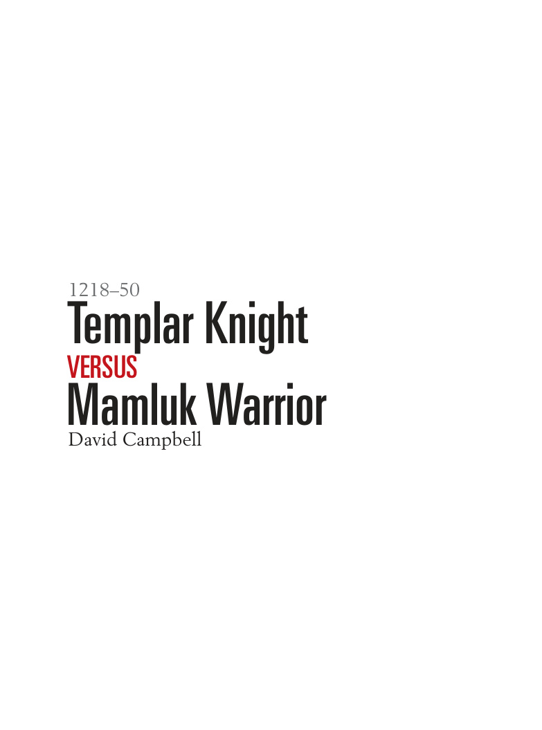 Templar Knight vs Mamluk Warrior: 1218-1250 PDF – David Campbell