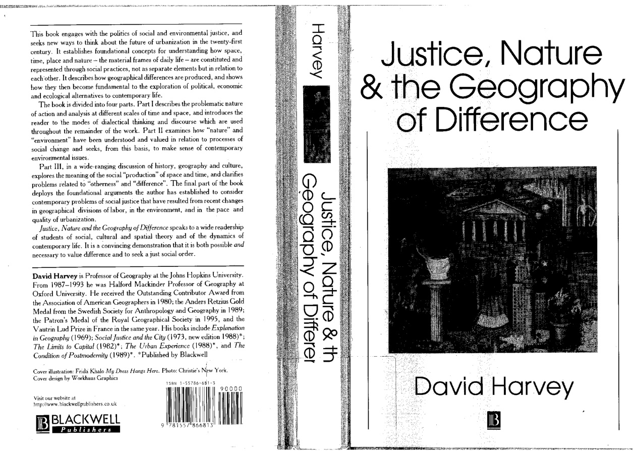 Justice, Nature and the Geography of Difference PDF – David Harvey