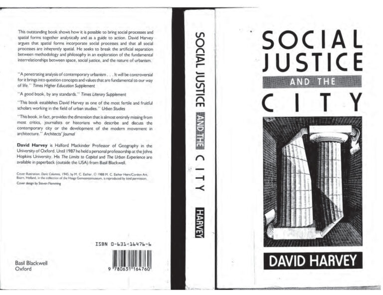David Harvey Social Justice and the City Kitap Kapağı