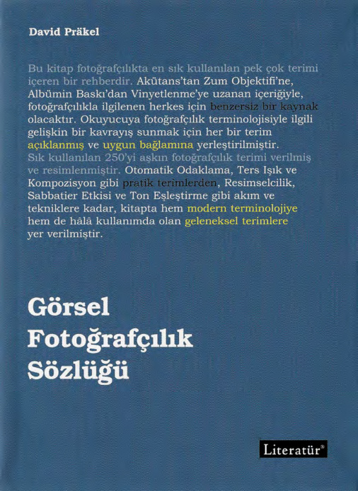 Görsel Fotoğrafçılık Sözlüğü PDF – David Präkel