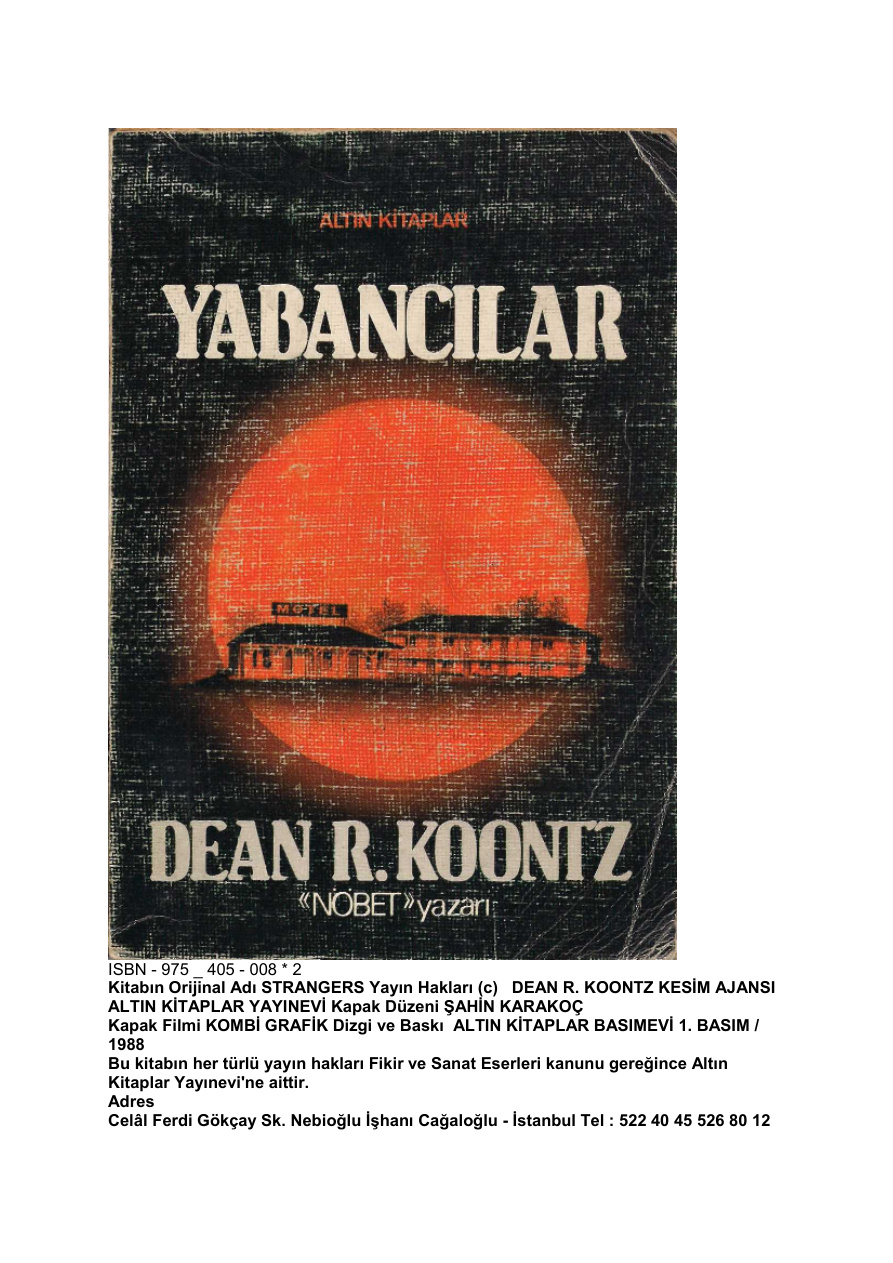 Yabancılar PDF – Dean R. Koontz