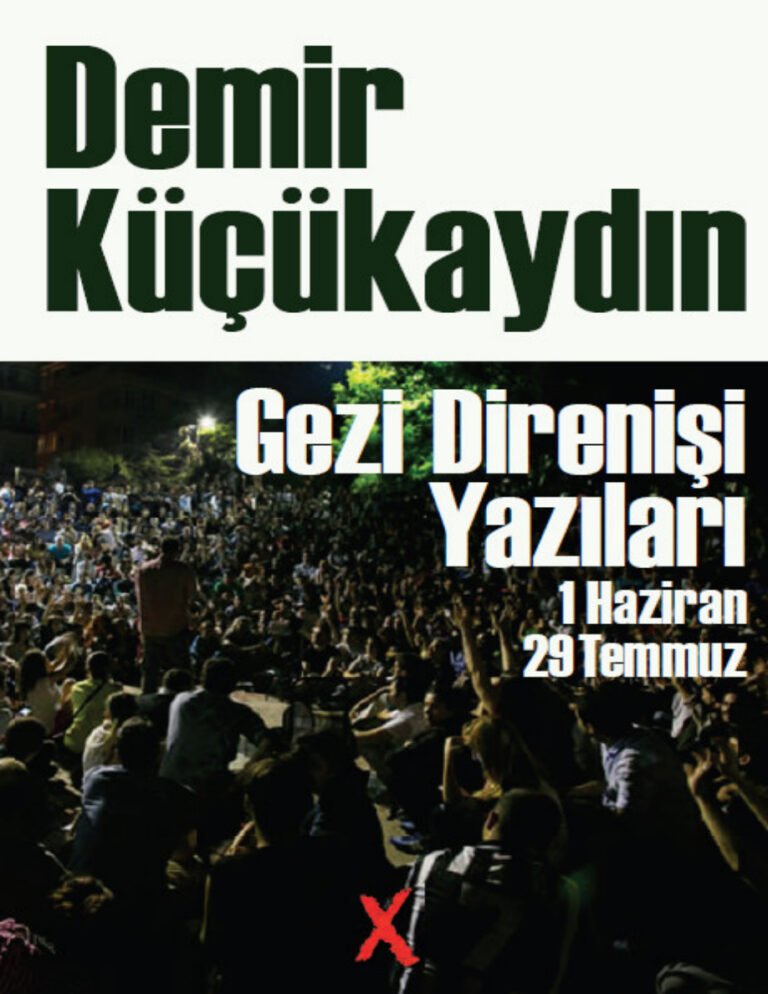 Demir Küçükaydın Gezi Direnişi Yazıları 1 Haziran 29 Temmuz Kitap Kapağı