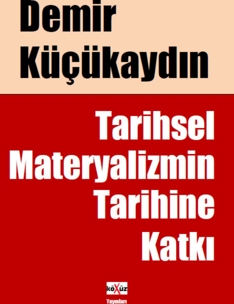 Demir Küçükaydın Tarihsel Maddeciliğin Tarihine Katkı Kitap Kapağı