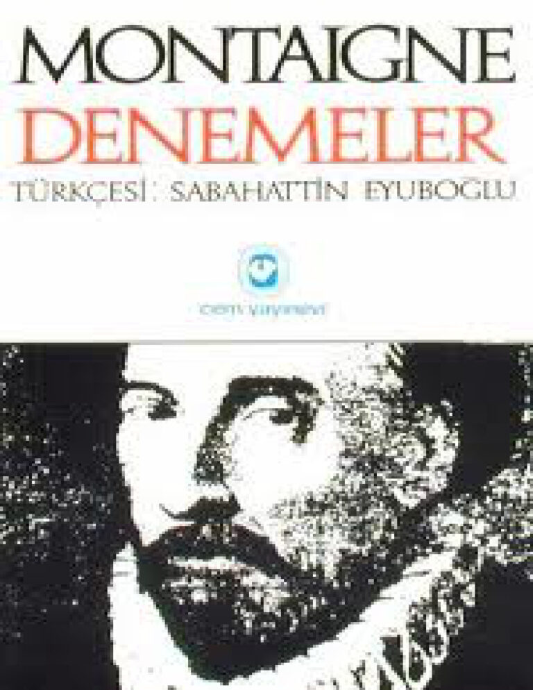 Denemeler Montaigne Kitap Kapağı