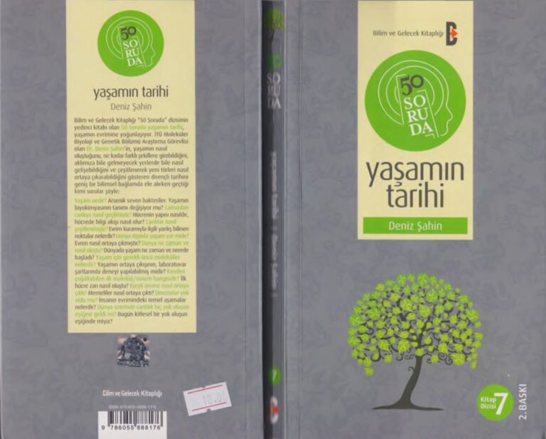 Deniz Şahin Yaşamın Tarihi Kitap Kapağı