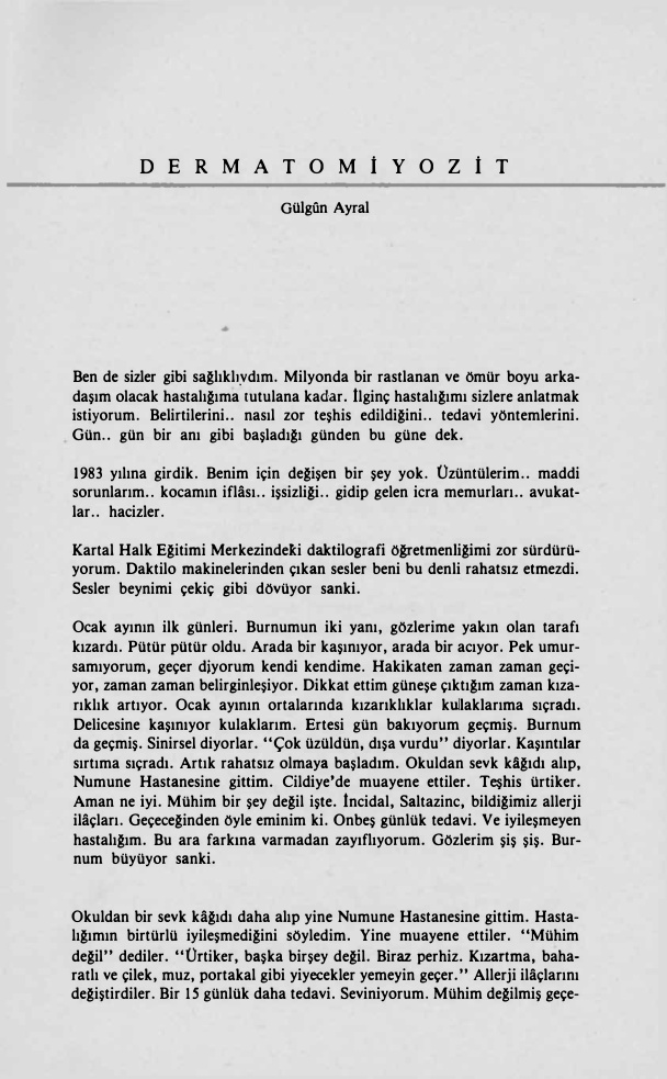 Dermatomiyozit PDF – Gülgün Ayral