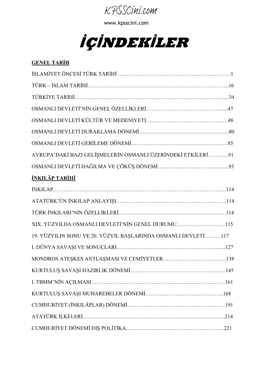 Dev KPSS Tarih Ders Notları PDF – Kolektif / Sınav Hazırlık